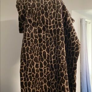 Z Gallerie Giraffe Print Throw Blanket